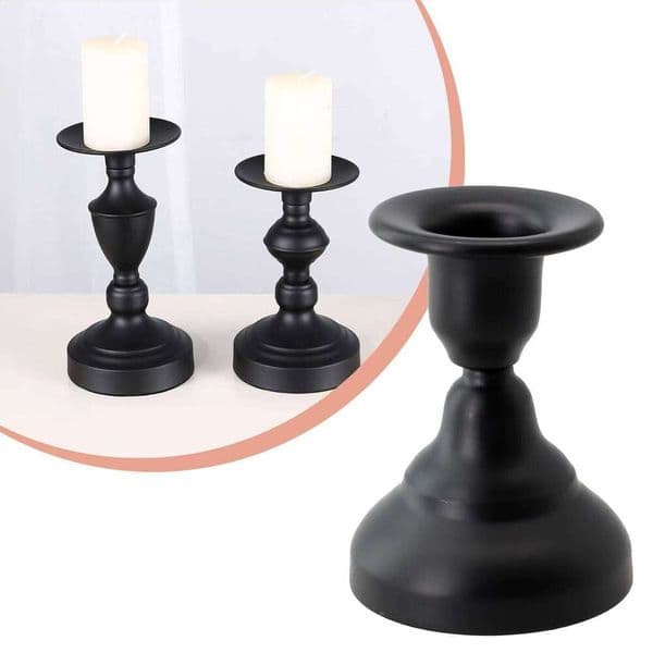 Valentine's Day Vintage Metal Candle Holders Pillar Iron Art Candlestick For Wedding Living Room Desktop Party Decor Supplies 26Y0114