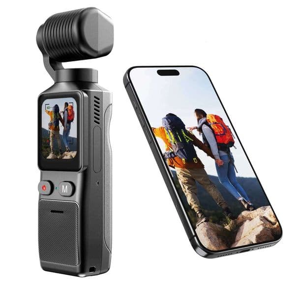 2026 New 4K Touchscreen Pocket Camera - 180° Rotatable, UHD Anti-Shake, WiFi Sports & Security DV FREEHONG