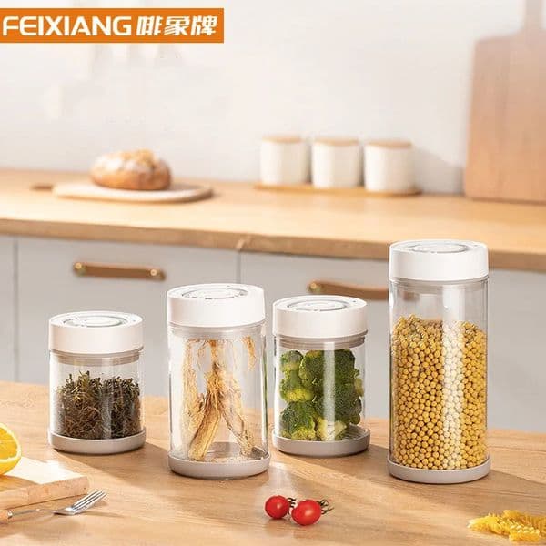6009501350ml Electric Vacuum Coffee Beans Glass Storage Jar Large Capacity Tea Hermetic Organizer Cans Loose Reusable 260113