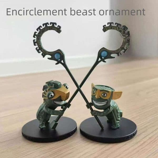 Guardian Boundary Beast Nezha Attacks the Sea Creative Gift Resin Desktop Stand Craft Ornament Car Accessories