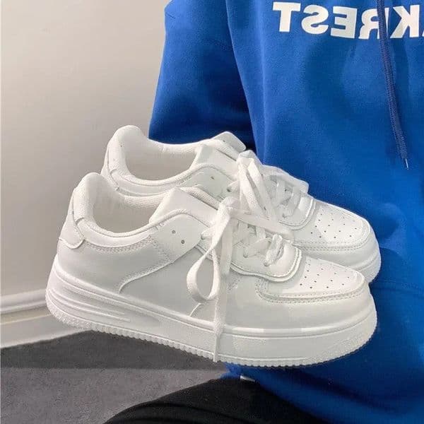 Tennis Sneakers Woman Spring Autumn Sports Board Shoes Fashion Comfort Colorful Casual Academy Style Little White Female 260114