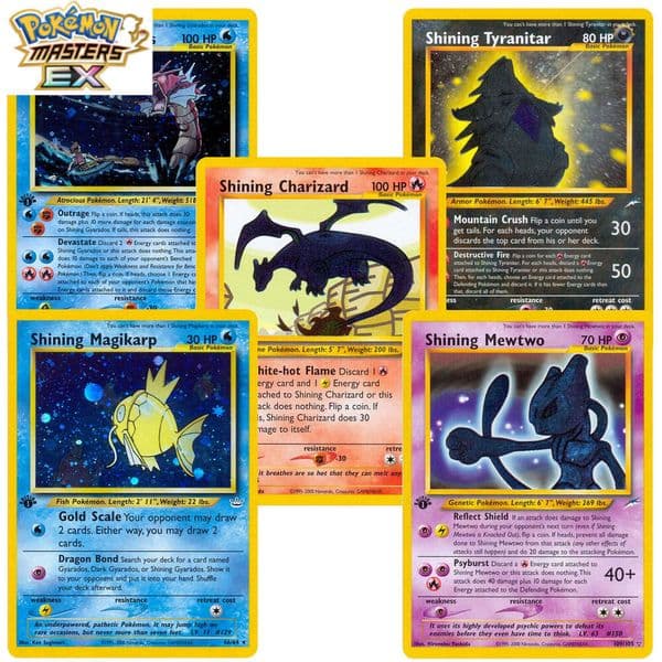 PROXY Pokemon Neo Destiny/Revelation Shining Set Holo Cards 2001-Shining Gyarados 65/64 Rare Collection TCG PKM Game Card L260114