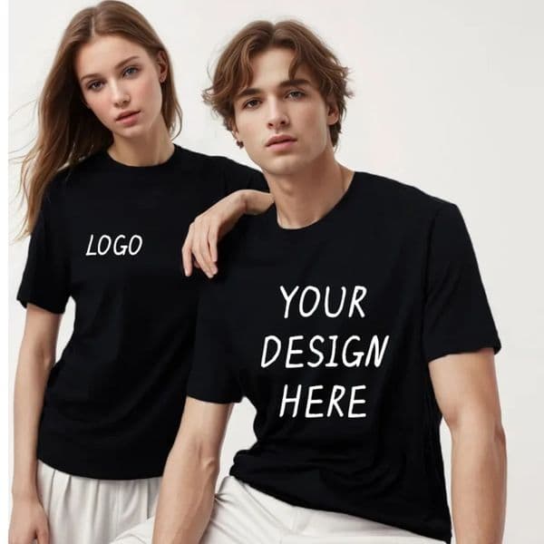 Custom Tshirt Front Back Print Professional Your Own Text Po Male Personalized Premium Gifts T-shirt EU Size 100 Cotton 260109BJ
