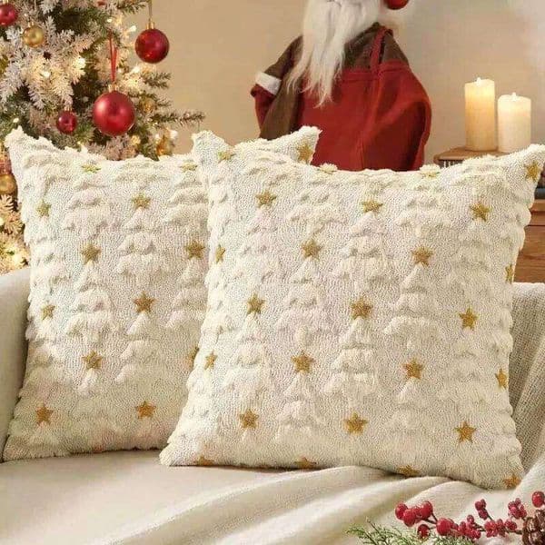 Valentine's Day Christmas Tree Pillowcase Plush Decorative Case 45x45 Cushions Covers Sofa Decor Living Room Pillow Cover 26H0113
