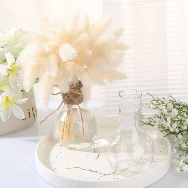 Transparent Light Bulb Style Plastic Vase High Quality Table Decoration Wedding Home Decor Unique Shape Flower Holder 26L0115