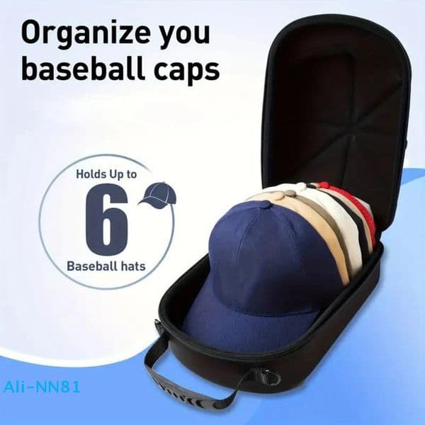 NBaseball Hat Travel Bag Baseball Cap Case Storage Box Display Eva Carrying 260113BJ