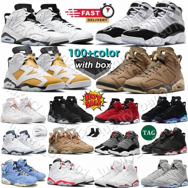 Designer Shoes 6 6s J6 Ring With box Aqua Toro Bravo Ochre Georgetown Cool Grey Metallic Silver UNC Oreo British Khaki Outdoor Sports Trainers Men Women Sneakers