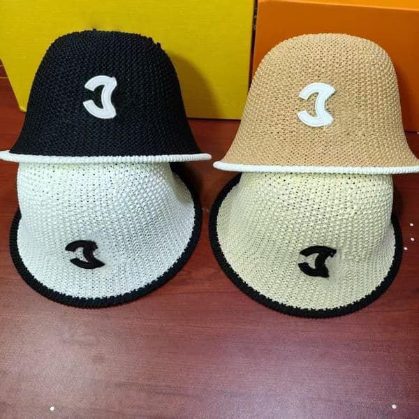 Designer Woven Korean Version of Stylish Not Soft Couch High Quality Joker Bucket Fisherman's Hat