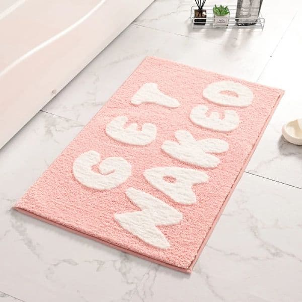 Pink Get Naked Bath Mat 50x80cm Non Slip Soft Fluffy and Absorbent Microfiber Bathroom Mat Funny Bathroom Floor Rug Home Decor 260109