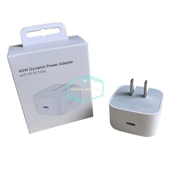 Original Packaging PD 40W Dynamic Power Adapter with Max 60W 20W iphone 17 Chargers USB-C port AC fast charging US EU Wall Plug for iPhone 17 16 15 Air pro max Plus type usb c