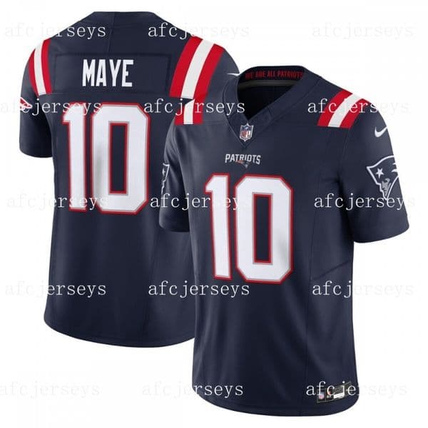 Custom Football Jerseys for Men Women Youth Big Size Jersey Drake Maye Christian 3XL-7XL