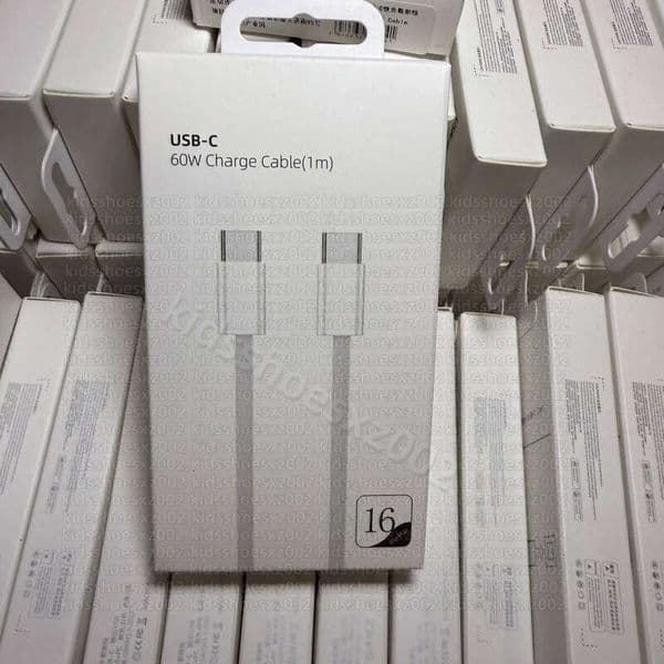 60W Pure Copper Super Quick Charging Cord Type C To USB C Nylon Braided Unbreakable Phone Data Cables Cell Phone Cables Designer Iphone 15 16 Dual Type C Fast Charging