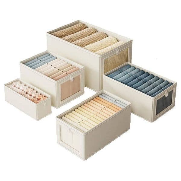 Hot-Selling Oxford Cloth Window Clothing Box With Lid For Home Use, Fabric Storage Bin, Desktop Organizer