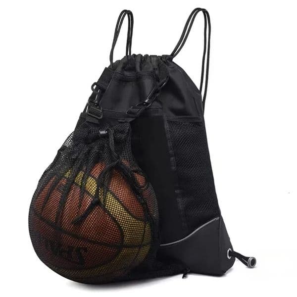 sport bag Elite Backpack Portable Drawstring Basketball Backpack Mesh Bag Football Soccer Volleyball Ball Storage Bags Outdoor Sports Traveling Gym Yoga Gym B