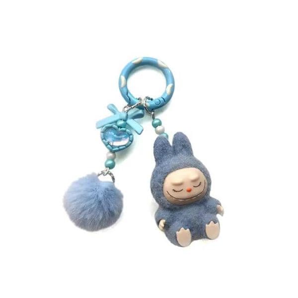 2026 New New Mini Labubu Cartoon Creative 3D Doll Student Backpack Pendant Car Keychain Womens Display Toy Toy