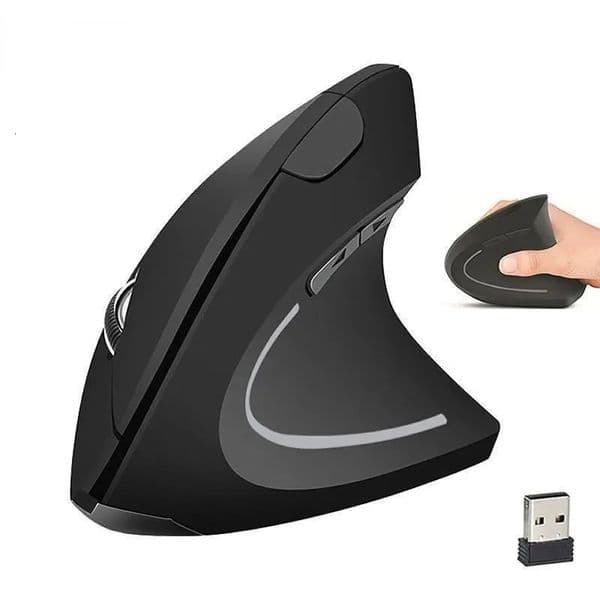 Wireless Mouse Vertical Gaming Mouse USB Computer Mice Ergonomic Desktop Upright Mouse 1600 DPI for PC Laptop Office Home 260112