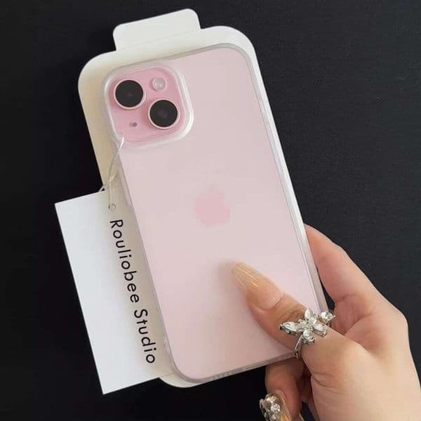 Compatible with iPhone 17 Phantom Matte Phone Case Apple 16 Pro Transparent TPU Shockproof Soft Protective Cover 14 Simple