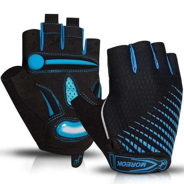 MOREOK Cycling Gloves,Breathable Bicycle Gloves,5MM Gel Pads Non-Slip Mountain Bike MTB Road Biking Gloves for Men Women Y260115