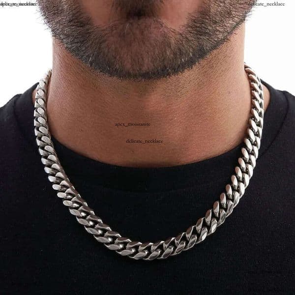 316L Stainless Steel Cuban for Men Women Chunky Miami Curb Mens Link Silver Thick Chain Necklace Punk Jewelry IGI 3MM 5MM 7MM 9MM 10MM 47