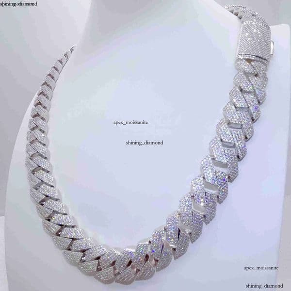 necklace moissanite chain chaincuban link Horizon Iced Out Pass Diamond Tester IGI vvs Jewelry for men gift