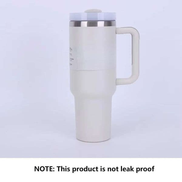 2026 40 Oz Stainless Steel Insulated Mug with Handle Straw and Lid Reusable BPA Free Keeps Water Cold or Hot for A Long Time 26W0116
