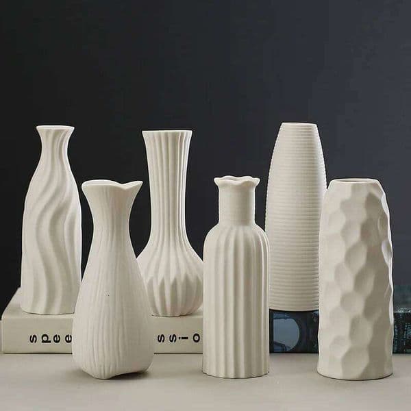 Valentine's Day Home High-End Sensory Embryo Interior Ceramic Artistic Decoration Desktop Flower Vase 26W0116