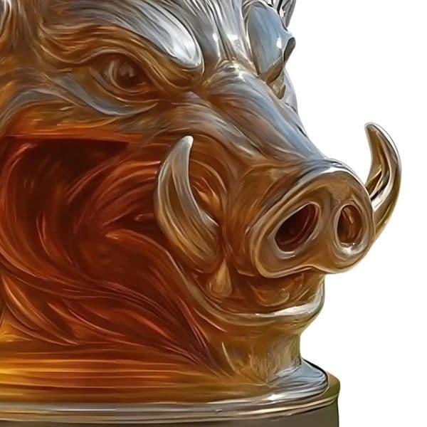 Funny Skull Wild Boar Whiskey Glass Decanter 12Oz Glass Whiskey Wine Bottle Statue Decoration For Bar Home 260115