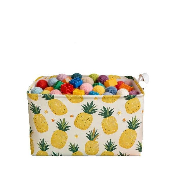 Foldable Large Oxford Cloth Desktop Snacks Toys Clothes Organizing Storage Basket Box Home