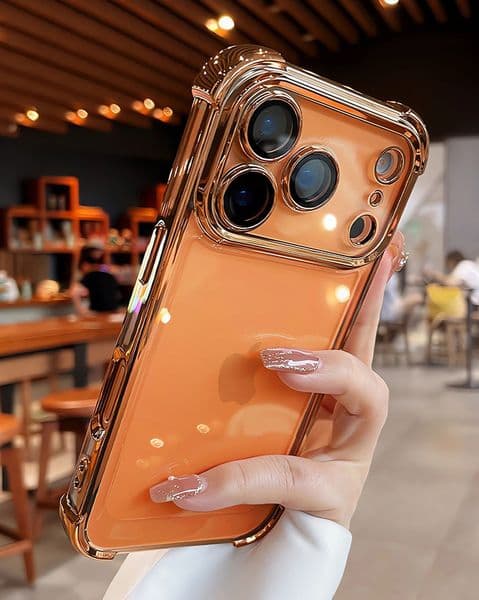 Transparent Anti Fall Phone Case Airbag Lens Film For iPhone 17 Air 16e 16 15 14 Plus 13 12 11 Pro Max Clear Mobile Shell Hard Cover Protective Cases