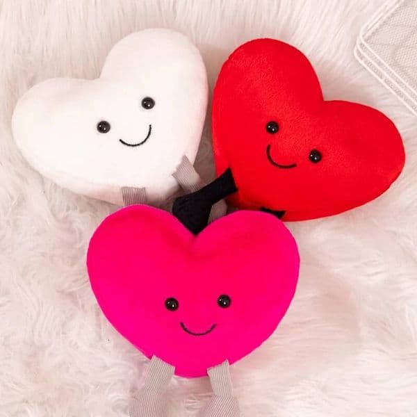 Heart Soft Throw Pillow Valentine's Day Love Legs Dolls Plush Cushion For Home Sofa Wedding Stuffed Plushies Romantic Gifts