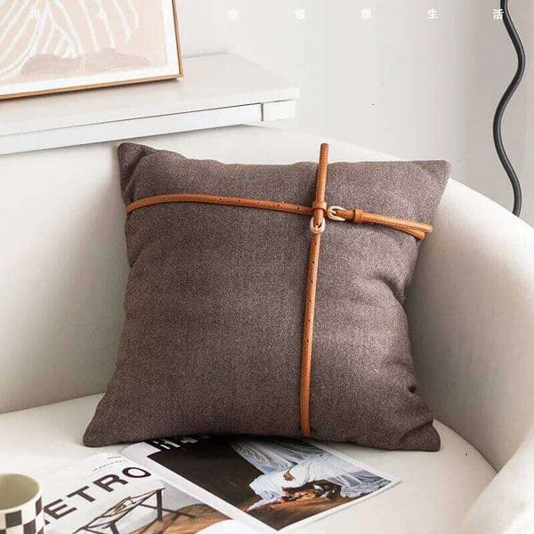 Pillow Case Horse 18x18 Inches Throw Croker Style Leather Decoration Couch Cushion Pillow Cover Without Core Pillow Case 26Y0117
