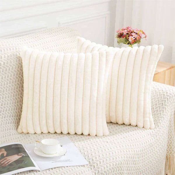 Olanly 50x50cm Nordic Solid Color Cover 45x45 Soft Fluffy Cushion Covers Luxury Home Decor Pillow Case Sofa 26W0117