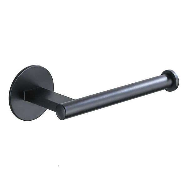 Black Strong Adhesive Toilet Paper Bathroom Aluminum Alloy Tissue Roll Holder Wall Mounted Kitchen Accessories No Dill 26Y0117