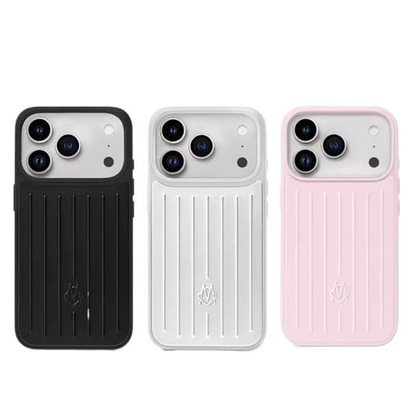 Black Phone Case Suitcase Designer iPhone Case for iPhone 17 Pro Max 16 15 14 13 Polycarbonate Aluminum Alloy MagSafe Weave Cover Coque Funda Titanium