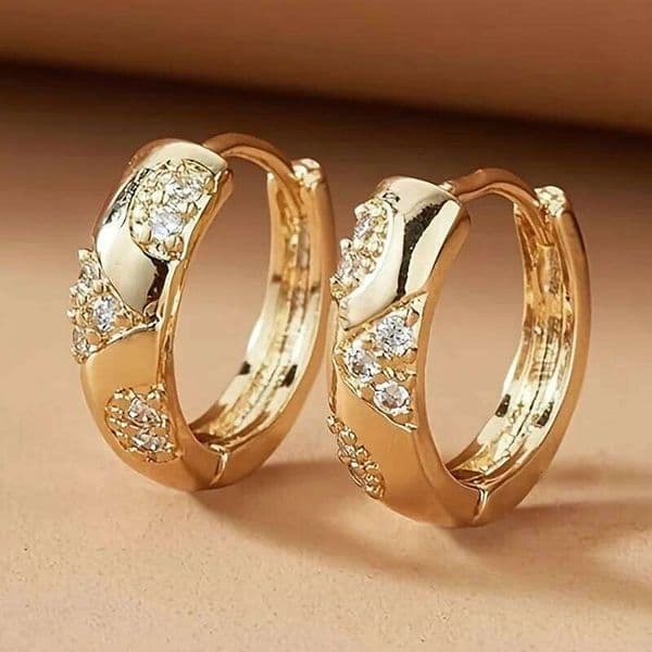 1 Pair of Small Hoop Fashion Women'S Earrings, Bohemian Style Hypoallergenic Suitable for Casual Daily, Party, Date Wear
