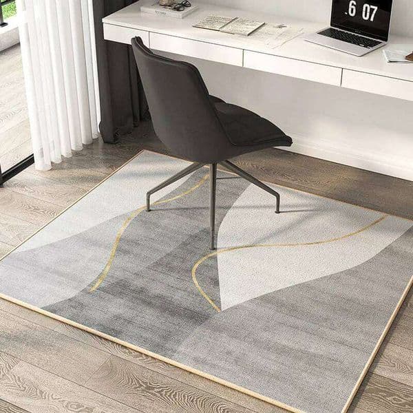 VIKAMA Study Desk Computer Gaming Floor Protection Pad Bedroom Rectangular Dressing Table Chair Carpet, Home Decoration 26W0117