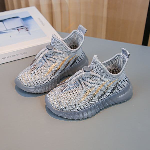 Boys Girls Kids Sneakers Breathable Knit Lightweight Non-Slip soft sole Casual athletic Walking Shoes for Toddler outdoor play shoes Free shipping
