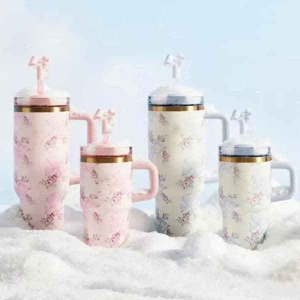 40 oz Stainless Steel Vacuum Insulated Tumbler with Straw Lid Travel Coffee Thermos Cup for Car Office Home L260513