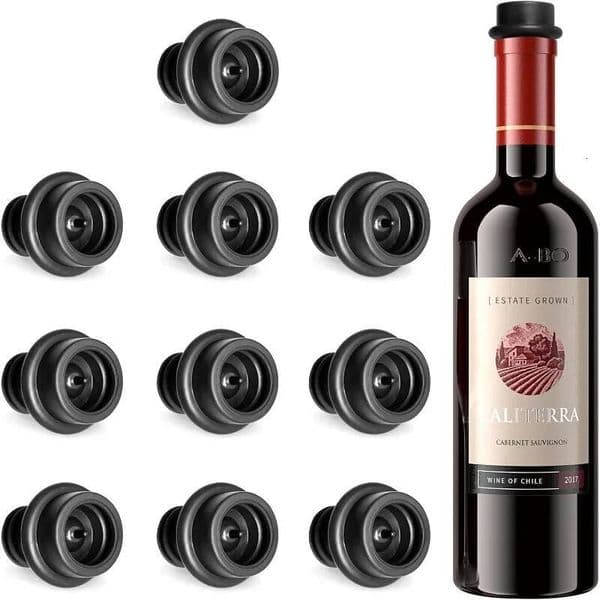 Update Stoppers, Reusable Food Grade Silicone Stopper Leak Proof, Corks Wine Bottles, Bottle Stoppers