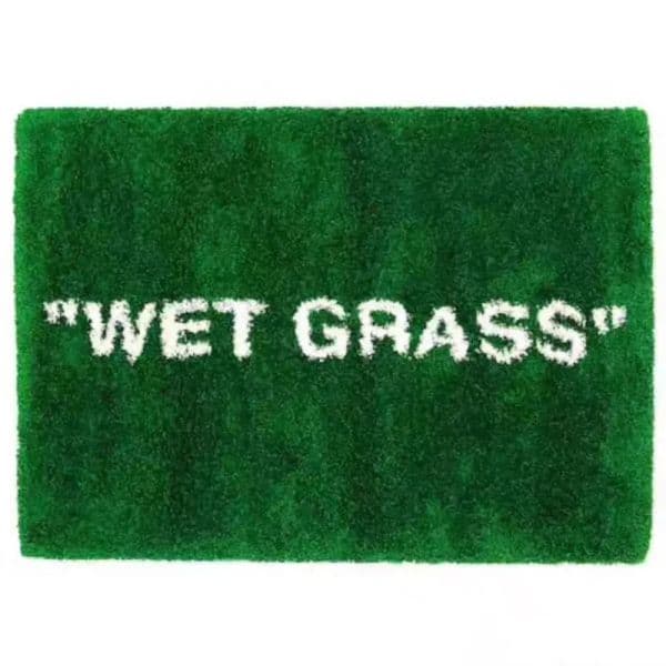 WET GRASS Rug Green Grass Classic Handmade Flocked Large Carpet Hypebeast Decor Parlor Bedroom Playroom Artistic Premium Floor Mat thumbnail 2