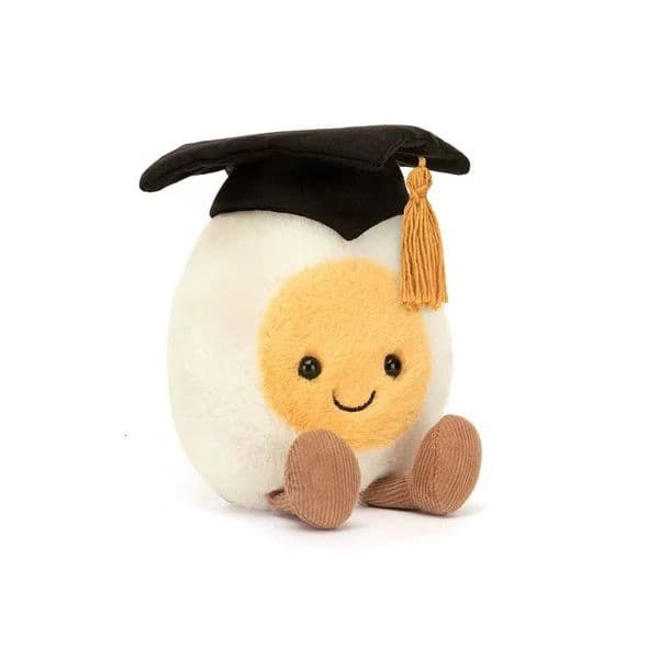 Funny Breakfast Doctor Egg Cute Plush Toy Students Graduation Gifts Holiday Present for Friends Office Decor Throw Pillow Dolls 260119BY