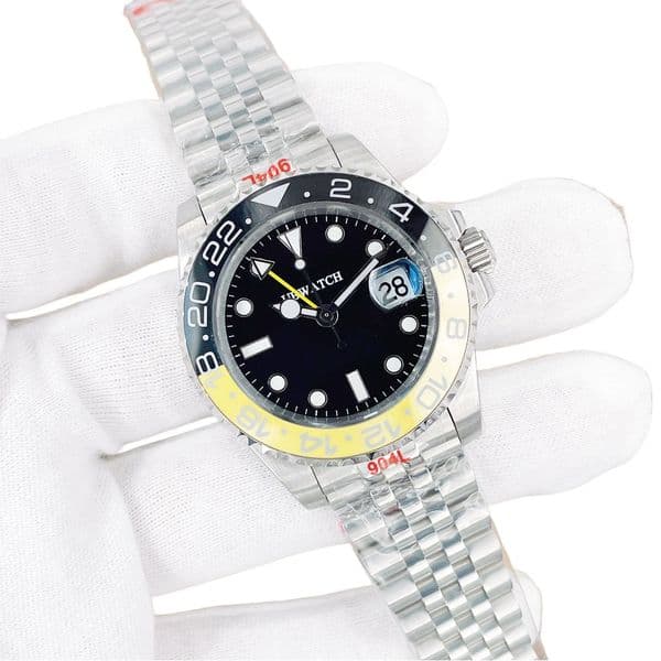 40MM Clear Luminous Men Wristwatches RP3285 Automatic Movement Sapphire Glass St9 Simple and Practical