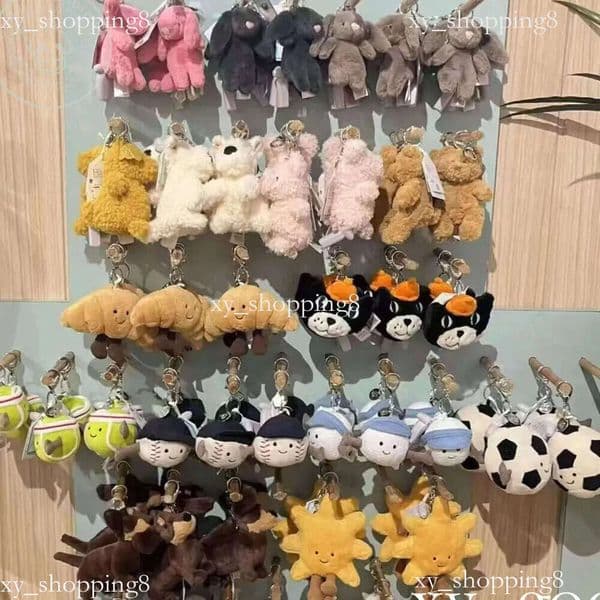 Jelly Cat keychain Cotton Candy Cute Soft Two Tone Keychain Bag Plush cessories Doll Car Pendant Halloween and Christmas Gifts new2025 270 S251114