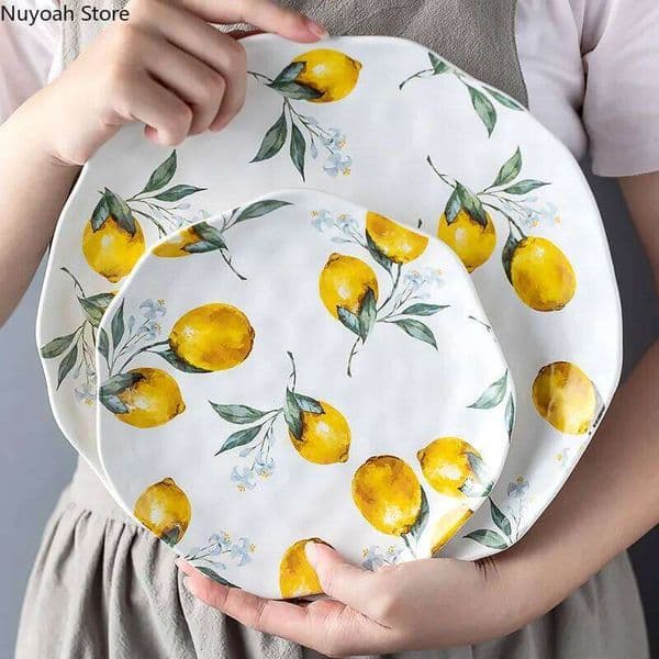 Irregular Retro Dinner Home Restaurant Western Food Steak Cake Dessert Dim Sum Creative Placing Main Dish Plate 26H0119