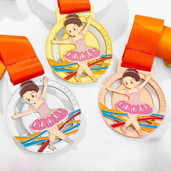 Children's competition medal dance ballet activity nameplate school sports meeting gold medal award medal customization
