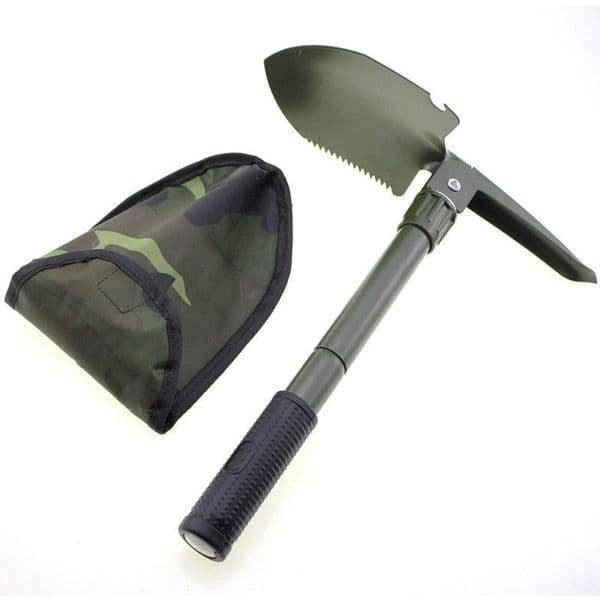 Multifunctional Folding Survival Shovel Carbon Steel Military Style Entrenching Tool Garden Off Road Camping Beach Digging Dirt Sand Mud Snow Shovels W0103