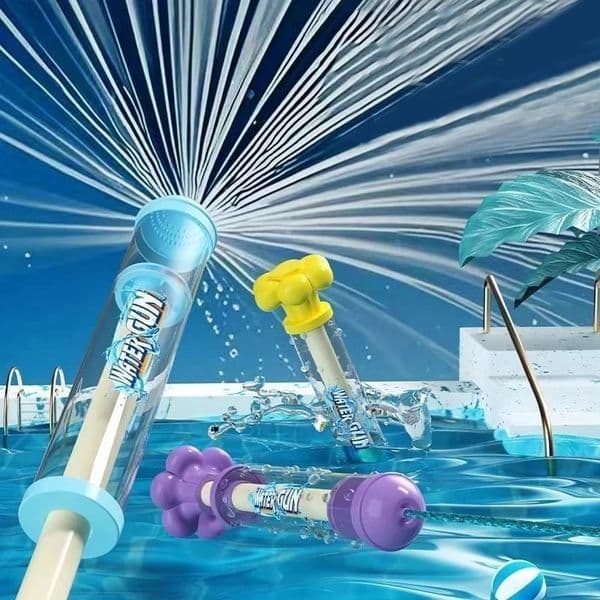 Fireworks Spray Water PullBack Gun Outdoor Splash Games for Pool Lawn Activities Kids Summer Interactive Toys 260119