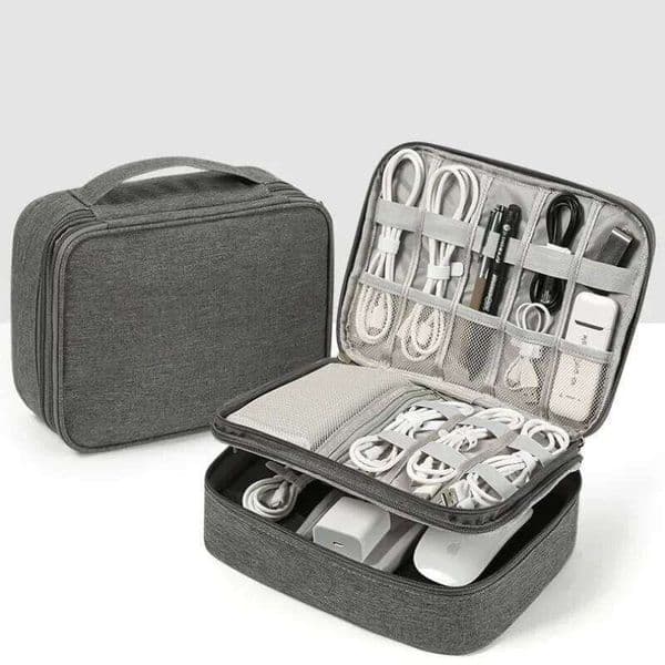 Portable USB Data Line Charger Travel Waterproof Cable Storage Bag Digital Electronic Organizer 26Y0119
