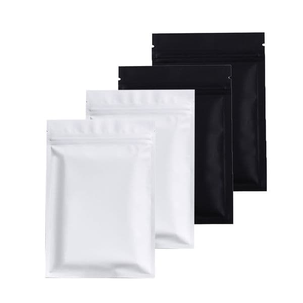 100PCS Various Color Flat Zip Lock Aluminum Foil , Reusable Bag Candies Snacks Gummy Food Sorting Storage Mylar Bags