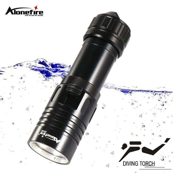 High power Diving flashlight Underwater Scuba Waterproof Dive light Torch Outdoor Hiking Camping Aluminum Daily Lighting Lamp X260120